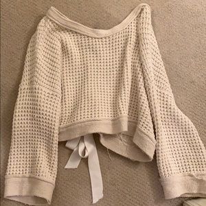cream free people sweater